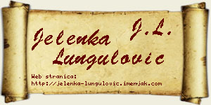 Jelenka Lungulović vizit kartica